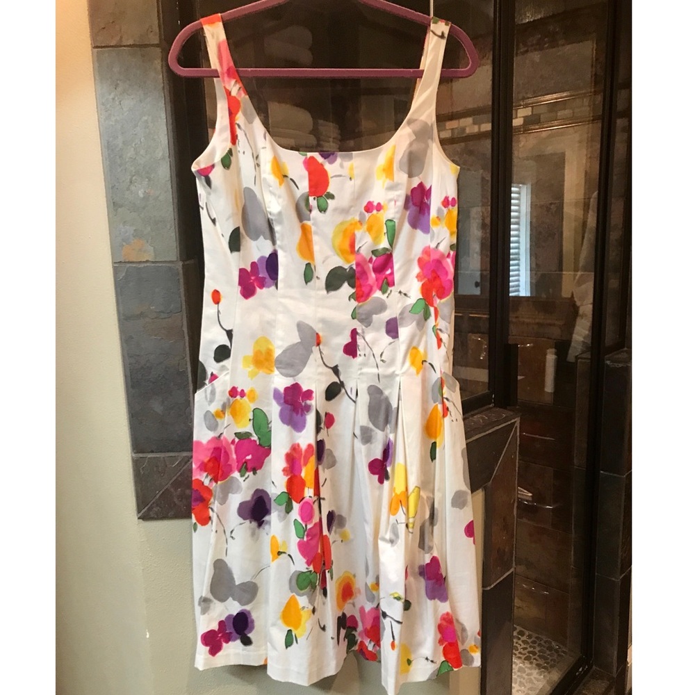 [Lauren Ralph Lauren] White Floral Dress